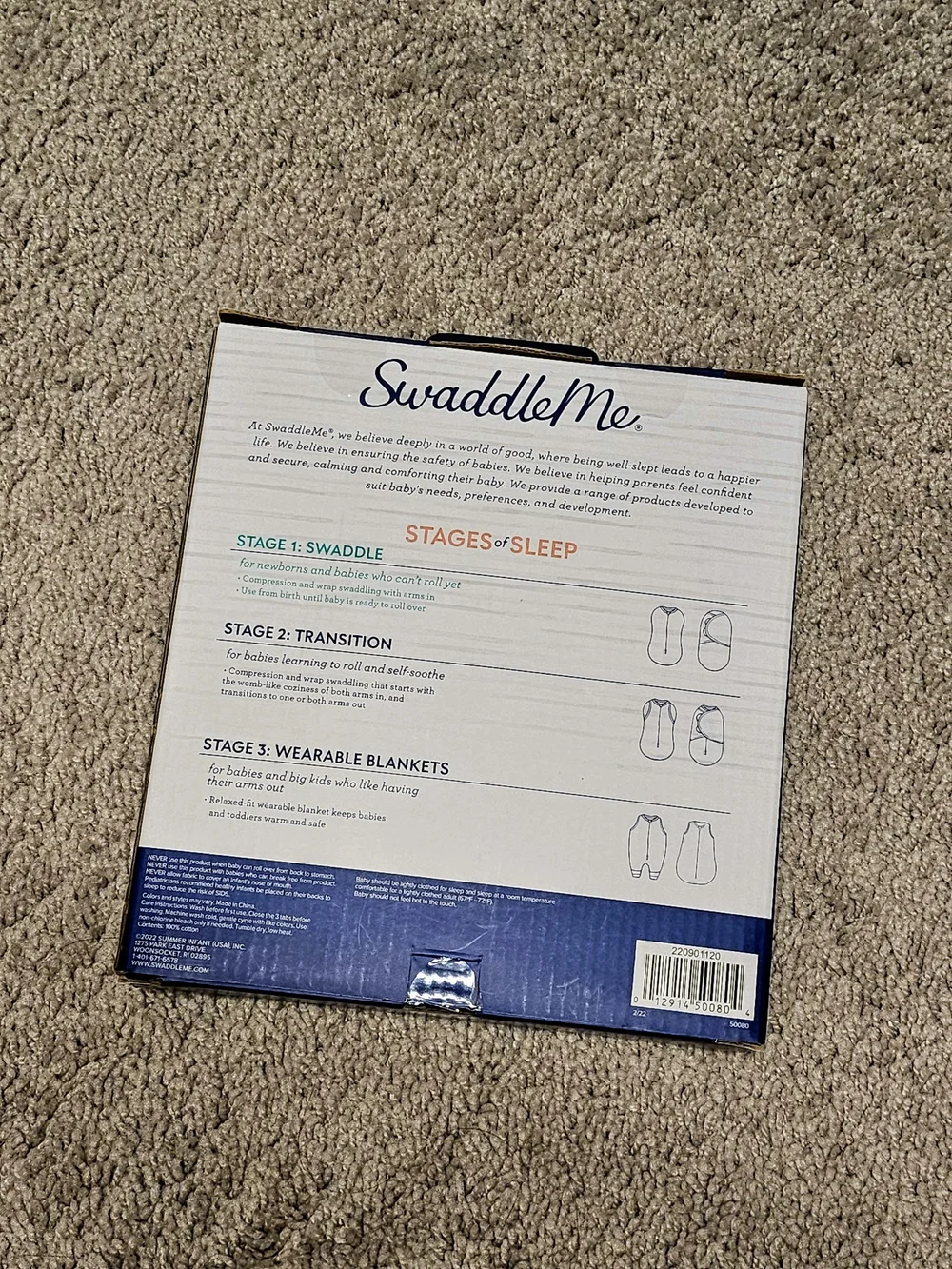 NEW SwaddleMe 3-Pack Baby Swaddles in Blue, Light Blue & Camouflage